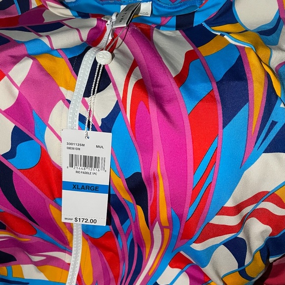 Trina Turk 💕 Rio Zip Up Paddle Suit size XL NWT Paddlebord suit NEW rash… - Picture 5 of 5